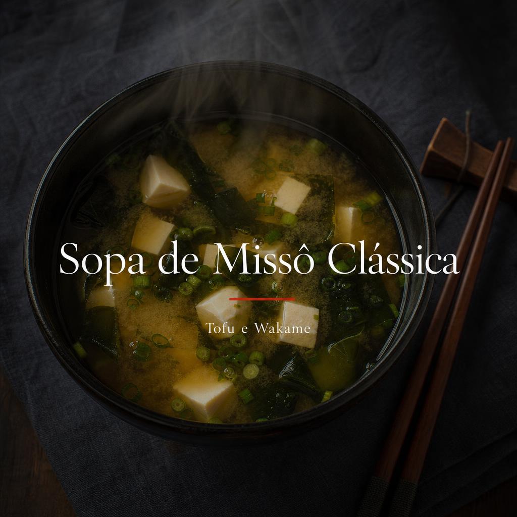Sopa de Missô Clássica com Tofu e Wakame