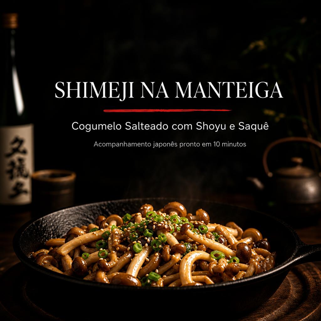 Shimeji na Manteiga com Shoyu e Saquê